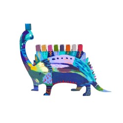 Yair Emanuel Fun Chanukah Menorah Dinosaure 2 Côtés... | Hanoukka Menorah
