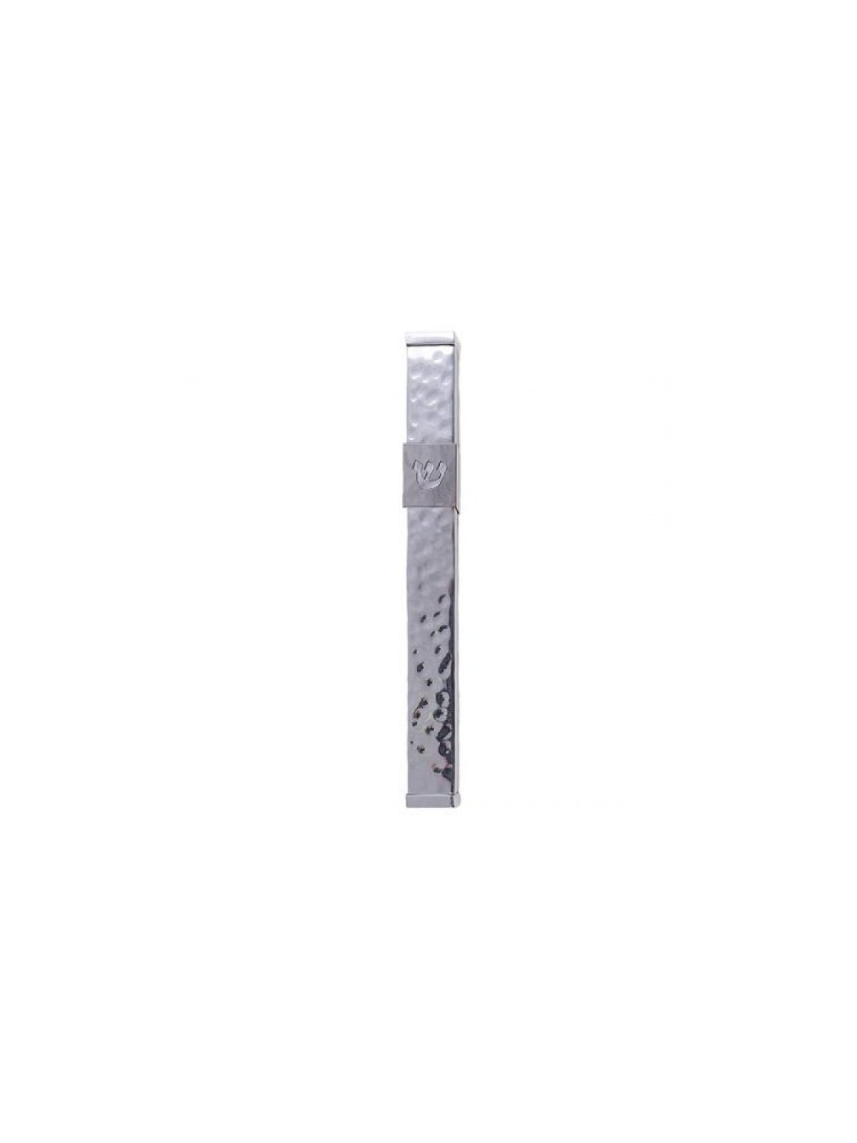 Yair Emanuel Stainless Steel Mezuzah Case Cut... | Mezuzahs by Emanuel