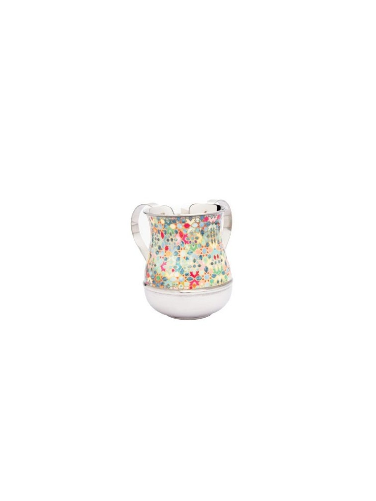 Yair Emanuel Métal Netilat Yadayim Wash Cup Coloré Fl... | Laver les tasses