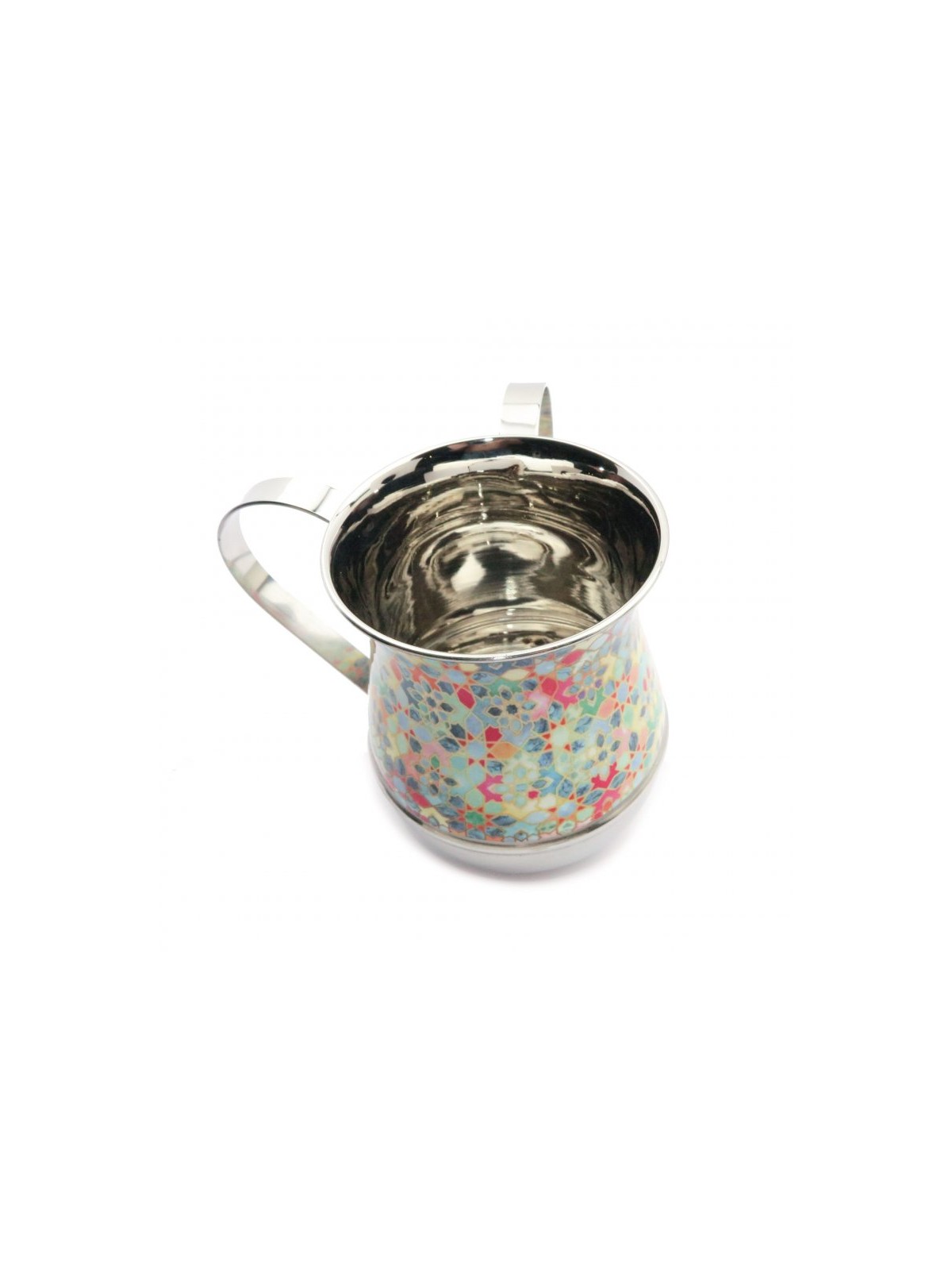 Yair Emanuel Métal Netilat Yadayim Wash Cup Coloré Fl... | Laver les tasses