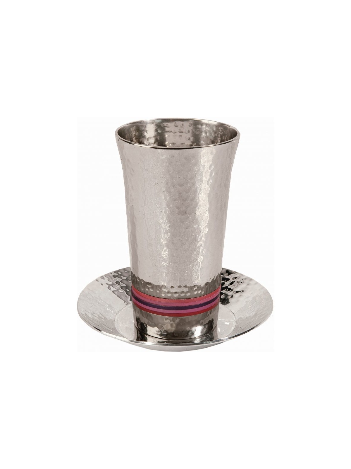 Yair Emanuel Hammered Nickel Kiddush Cup ... | Kiddush Cups by Emanuel