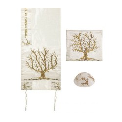 Yair Emanuel PolySilk Tallit Set Embroide... | Jewish Gift from Israel