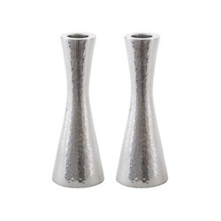 Yair Emanuel Small Cone Shaped Candlesticks Hammered... | Candlesticks