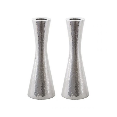 Yair Emanuel Small Cone Shaped Candlesticks Hammered... | Candlesticks