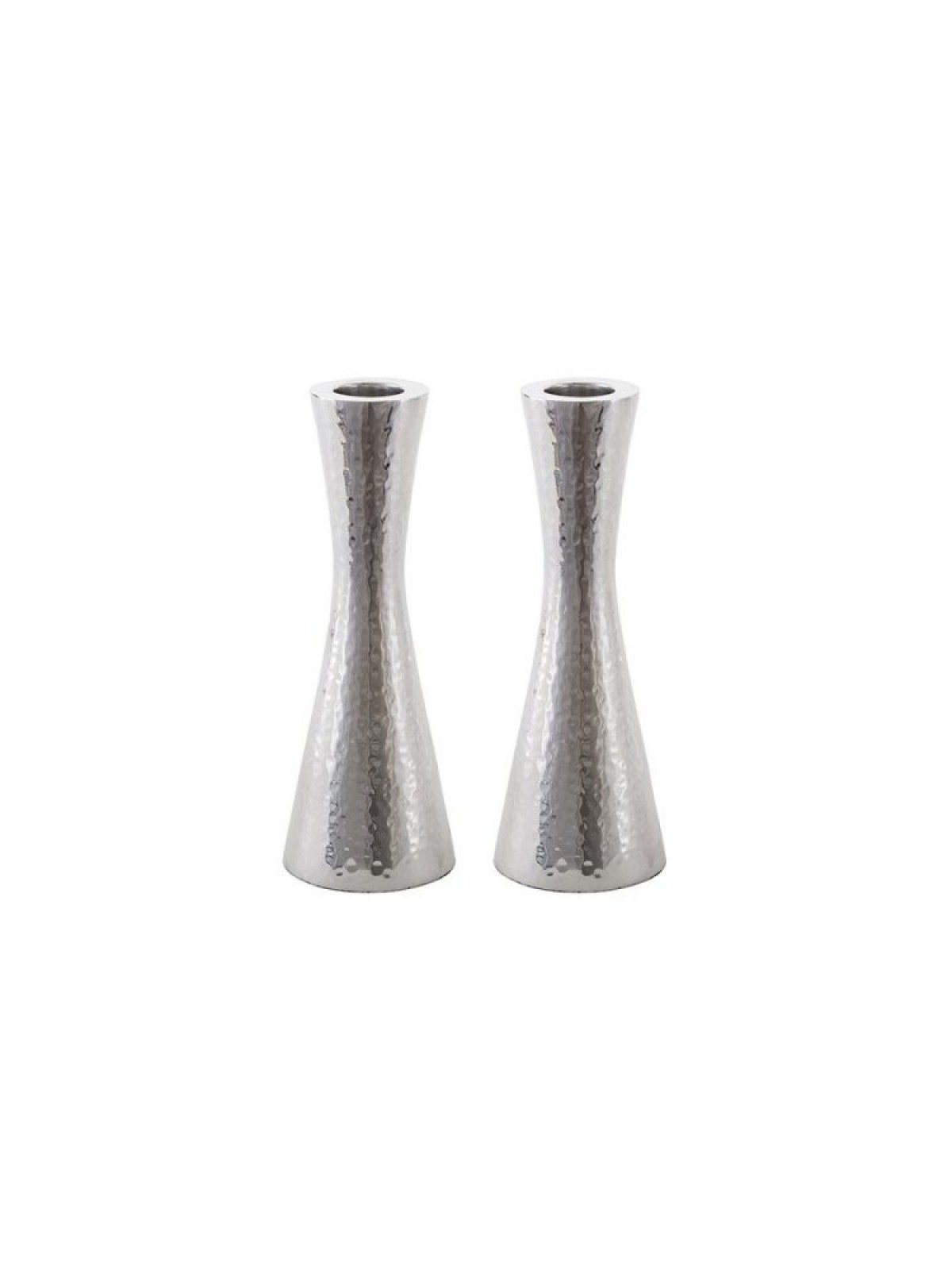 Yair Emanuel Small Cone Shaped Candlesticks Hammered... | Candlesticks