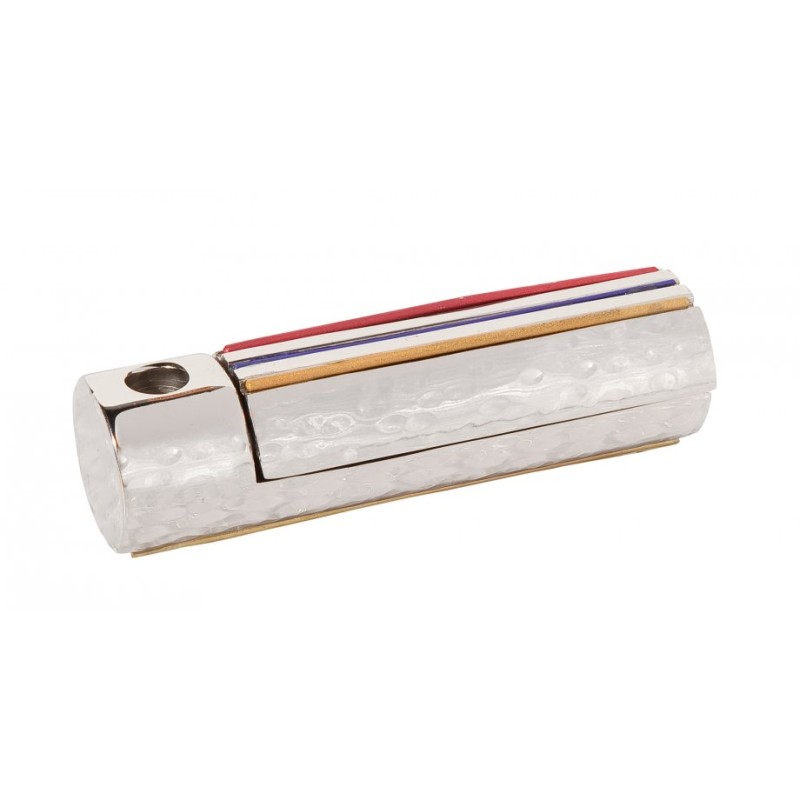 Yair Emanuel Blanc Compact Aluminium Hanoukka Homme... | Hanoukka Menorah