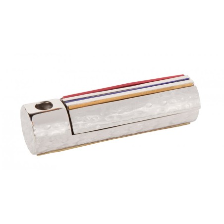 Yair Emanuel Blanc Compact Aluminium Hanoukka Homme... | Hanoukka Menorah