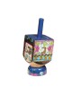 Yair Emanuel Hand Painted Wood Dreidel with Stand Small ... | Dreidels