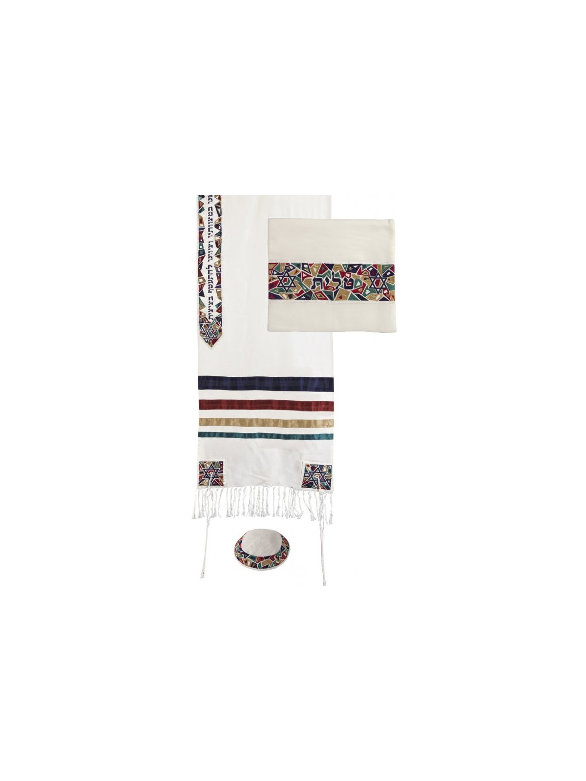 Yair Emanuel Embroidered Mosaic Star of D... | Jewish Gift from Israel