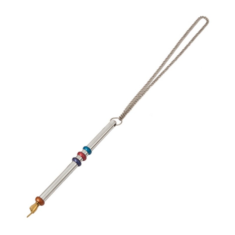 Yair Emanuel Anodized Aluminum Silver Torah Pointe... | Torah Pointers