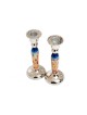 Yair Emanuel Hammered Stainless Steel Jerusalem Desi... | Candlesticks