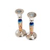 Yair Emanuel Hammered Stainless Steel Jerusalem Desi... | Candlesticks