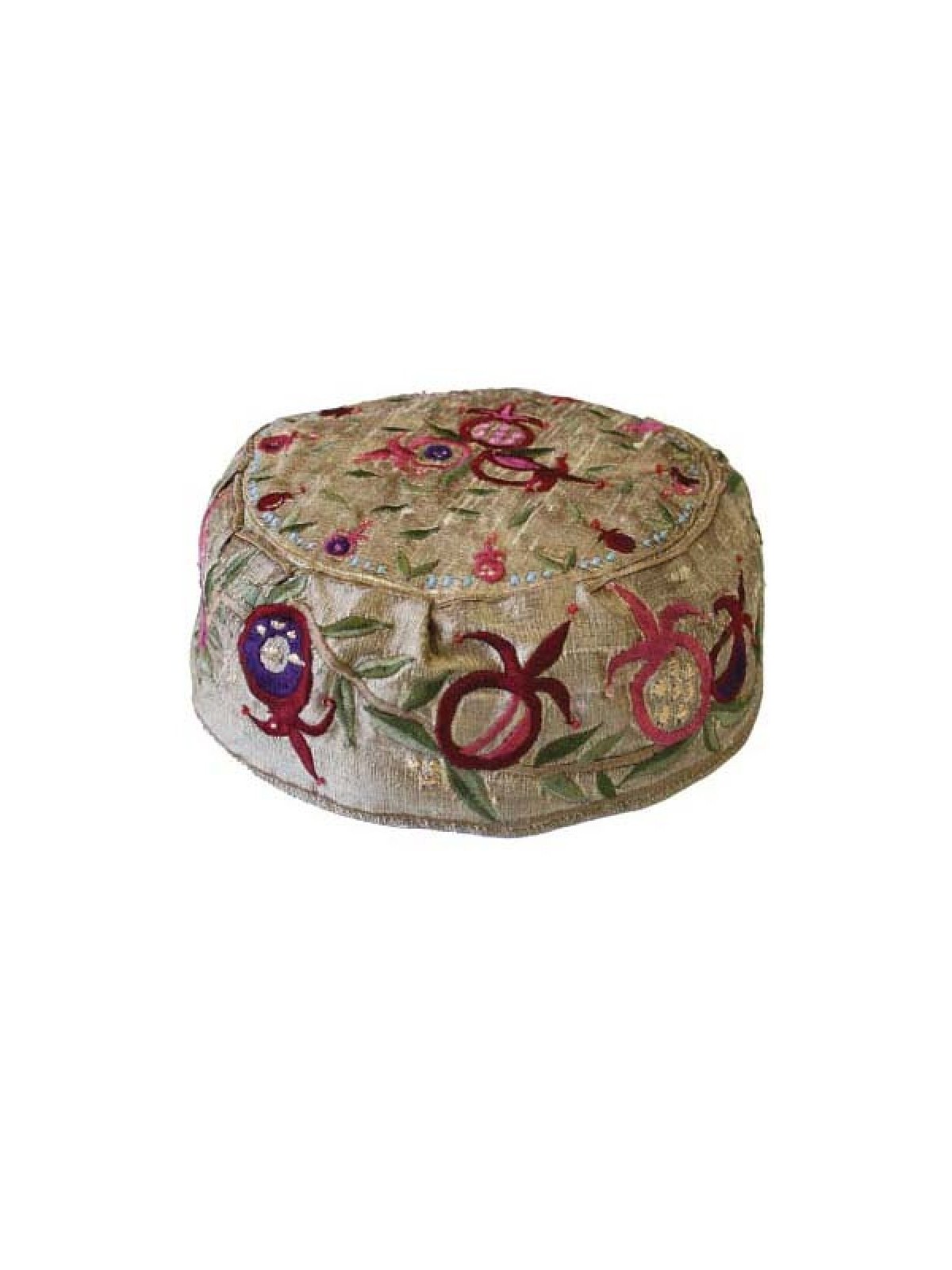 Yair Emanuel Embroidered Bucharian Hat K... | Kippot & Hats by Emanuel