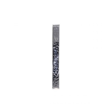 Yair Emanuel Shiny Hammered Metal Mezuzah Cas... | Mezuzahs by Emanuel