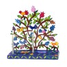 Yair Emanuel Hand Painted Laser Cut Hanukkah Men... | Hanukkah Menorah