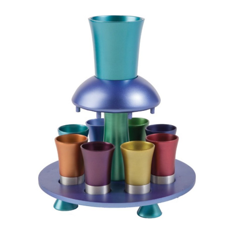 Yair Emanuel Aluminum Kiddush Fountain wi... | Kiddush Cups by Emanuel
