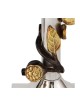 Yair Emanuel Two Tone Metal Leaf Design Candlesticks | Candlesticks