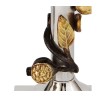 Yair Emanuel Two Tone Metal Leaf Design Candlesticks | Candlesticks