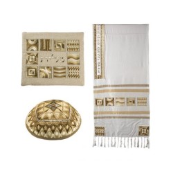 Yair Emanuel Embroidered Silk Cotton Tall... | Jewish Gift from Israel