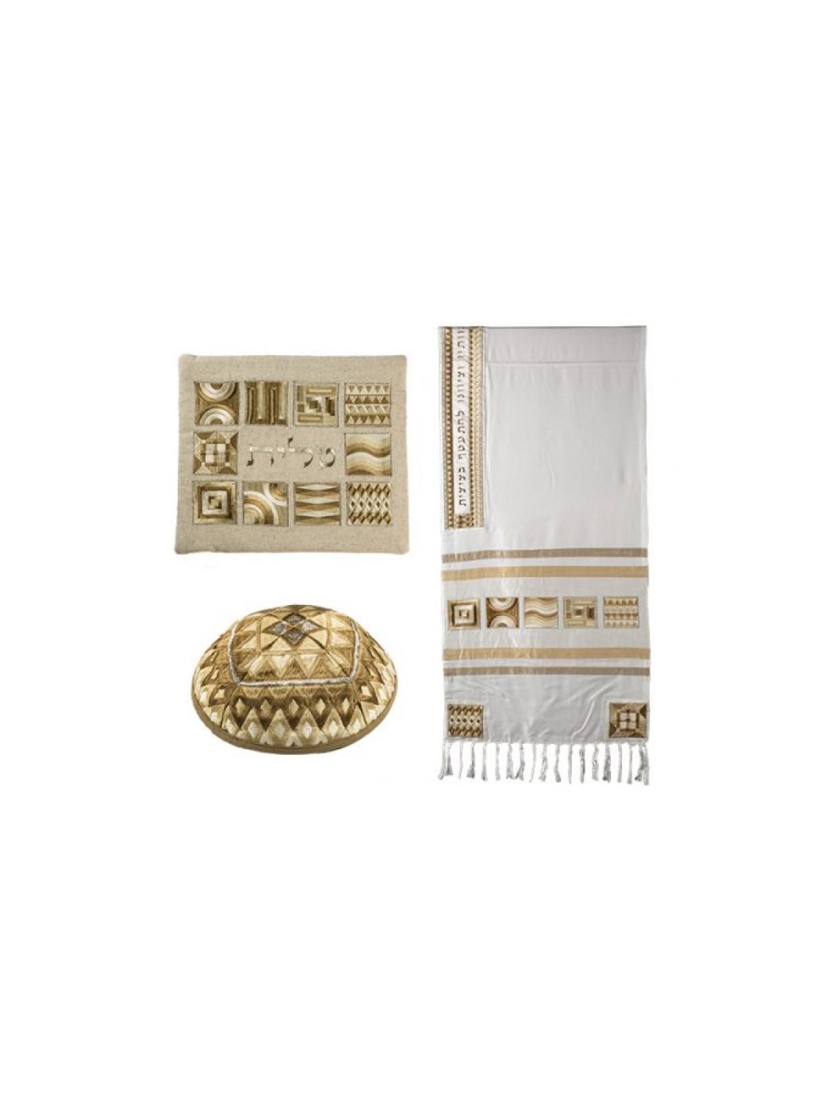 Yair Emanuel Embroidered Silk Cotton Tall... | Jewish Gift from Israel