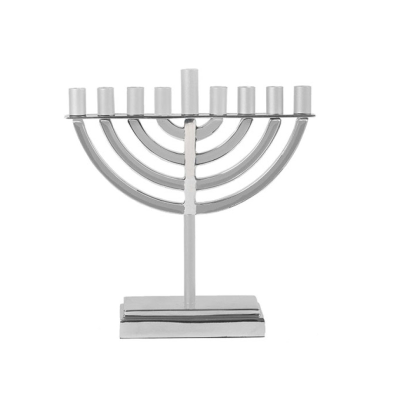 Yair Emanuel Classic Contemporary Aluminum Hanuk... | Hanukkah Menorah