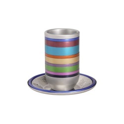 Yair Emanuel Kiddush Cup Set Metal with C... | Kiddush Cups by Emanuel