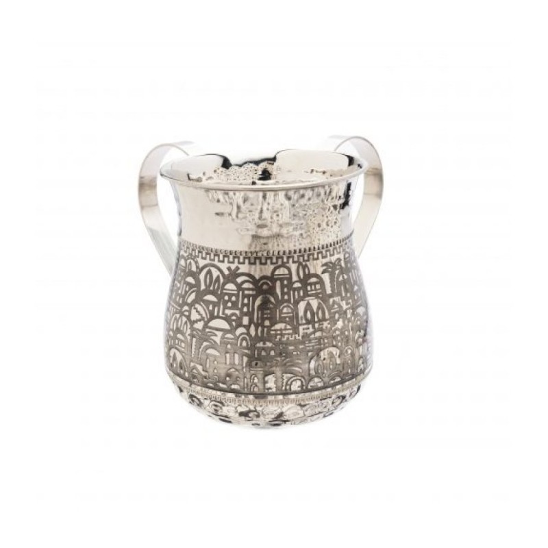 Yair Emanuel Hammered Stainless Steel Netilat Yadayim W... | Wash Cups