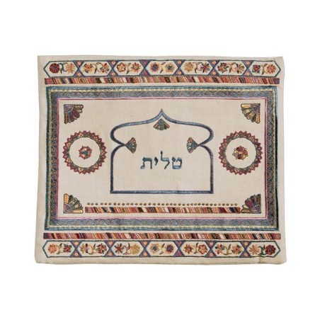 Yair Emanuel Embroidered Linen Tallit Tefil... | Talit & Tefillin Bags