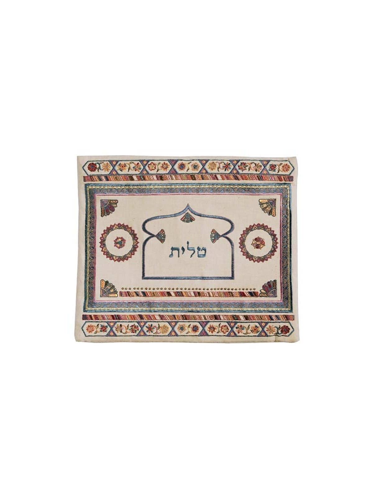 Yair Emanuel Embroidered Linen Tallit Tefil... | Talit & Tefillin Bags