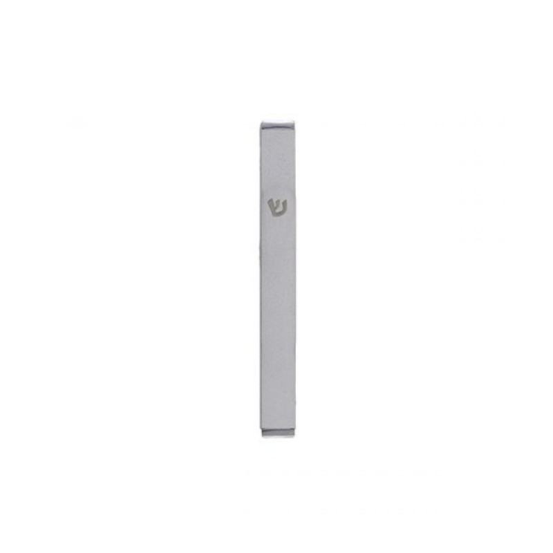 Yair Emanuel Matte Metal Mezuzah Case with Sh... | Mezuzahs by Emanuel