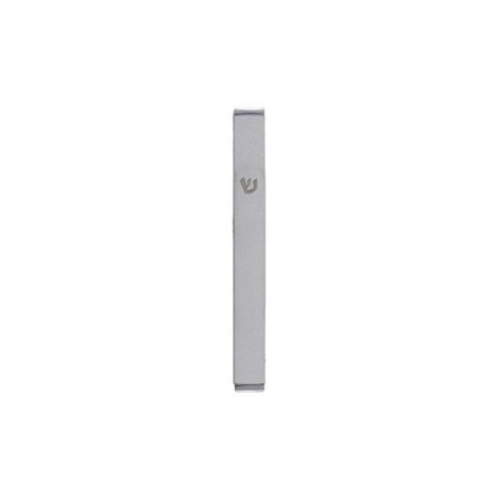 Yair Emanuel Matte Metal Mezuzah Case with Sh... | Mezuzahs by Emanuel