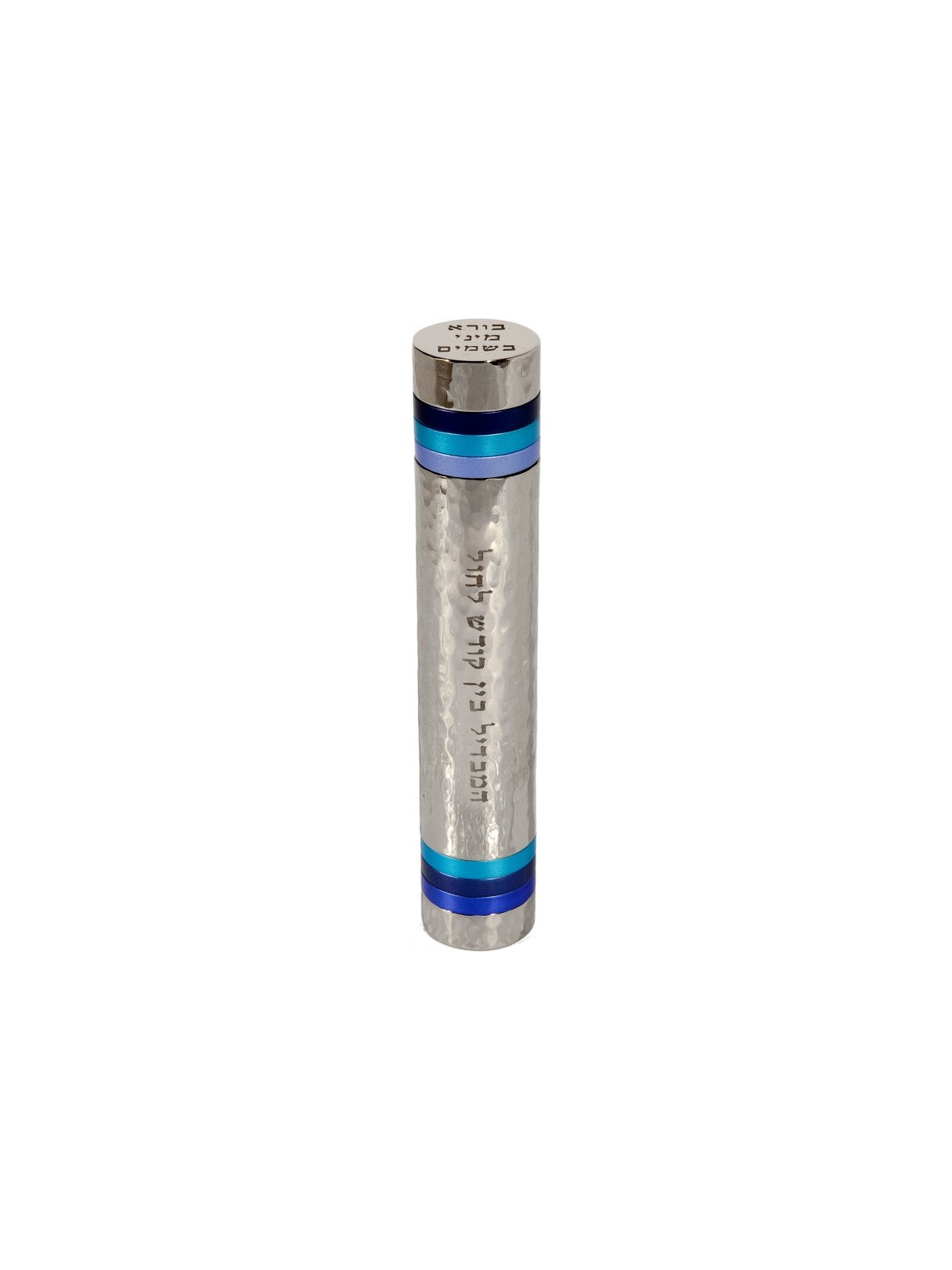 Yair Emanuel Martelé Nickel 2 en 1 Baguette Compacte Ha... | Ensembles de Havdalah