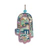 Yair Emanuel Hand Painted Wood Wall Hamsa Blue ... | Hamsas by Emanuel
