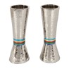 Yair Emanuel Hammered Nickel Cone Candlesticks Color... | Candlesticks