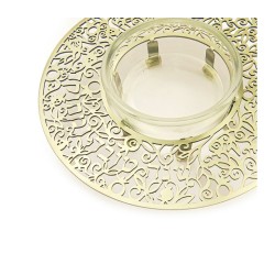 Yair Emanuel Raised Honey Dish with Cutou... | Jewish Gift from Israel