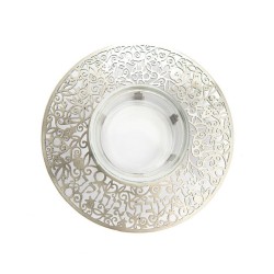 Plat Miel Surélevé Yair Emanuel avec Découpe... | Cadeau juif d'Israël