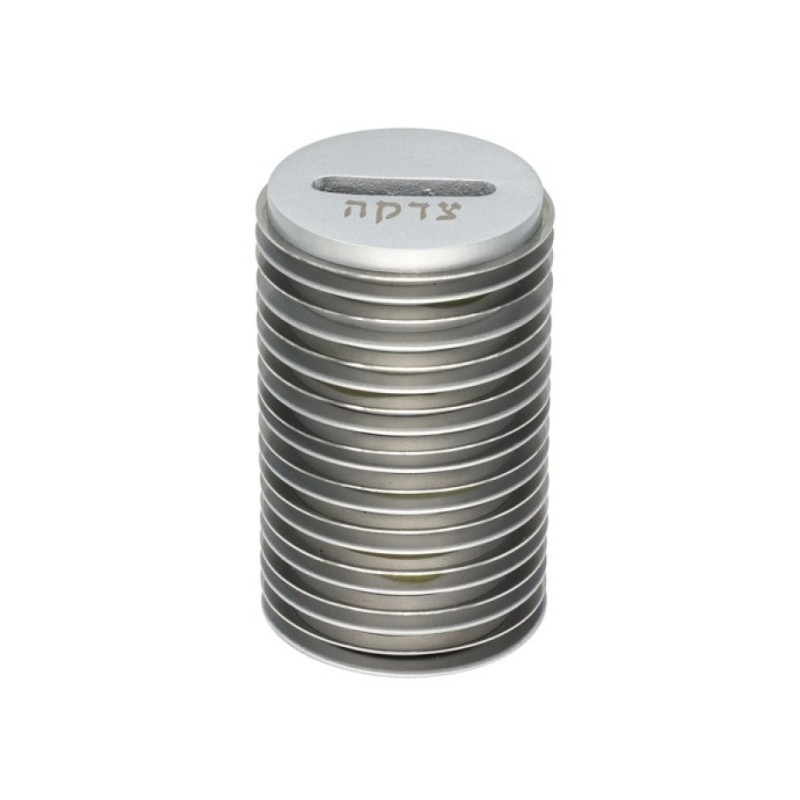 Yair Emanuel Round Charity Tzedakah Box Stacked Di... | Tzedakah boxes