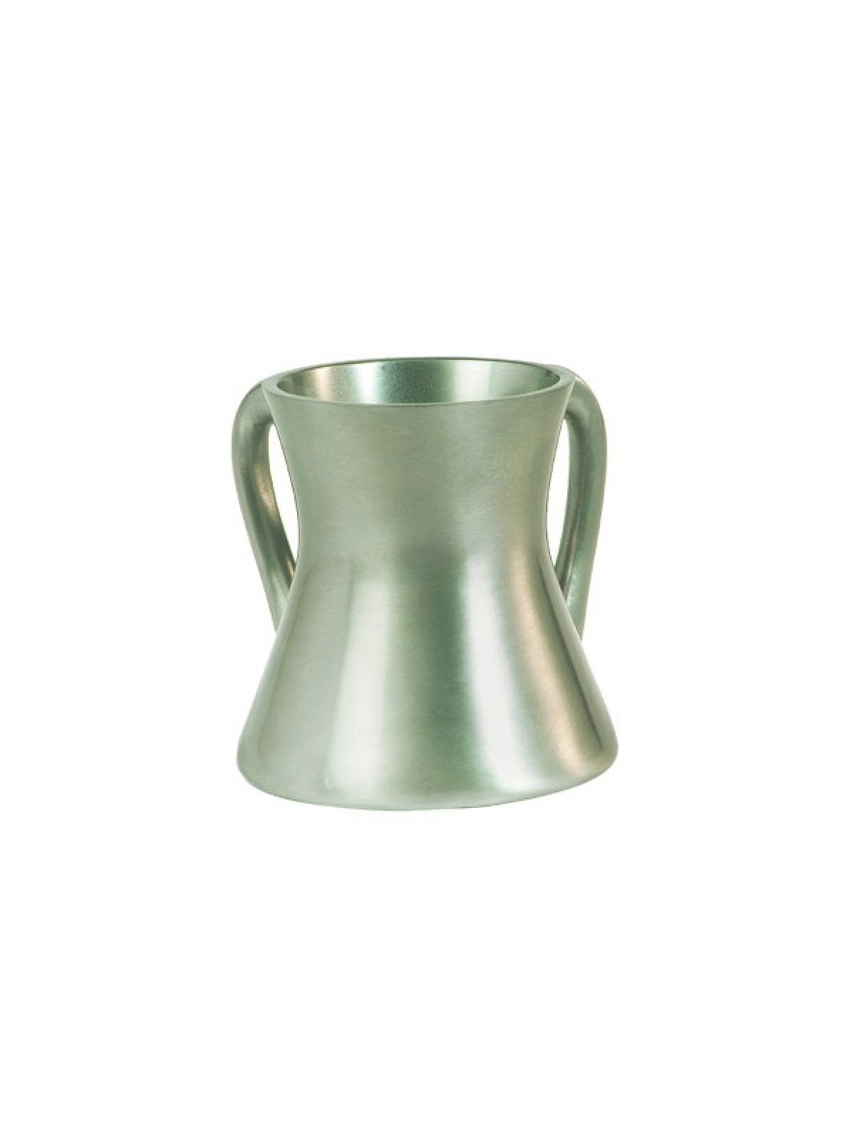 Yair Emanuel Gleaming Aluminum Small Hourglass Wash Cup... | Wash Cups