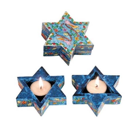 Yair Emanuel Star of David Travelling Can... | Candlesticks by Emanuel