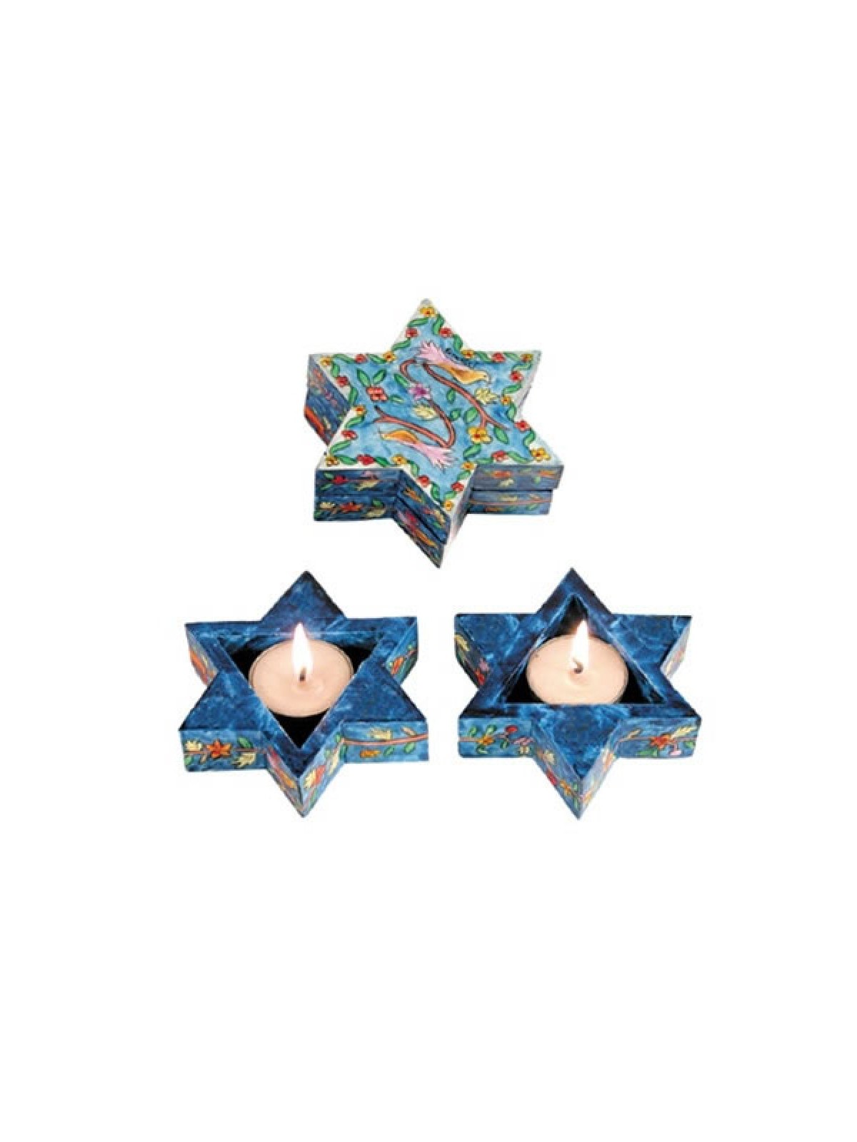 Yair Emanuel Star of David Travelling Can... | Candlesticks by Emanuel