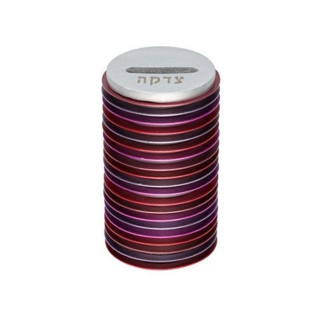 Yair Emanuel Round Charity Tzedakah Box Stacked Di... | Tzedakah boxes
