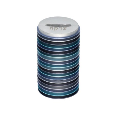 Yair Emanuel Round Charity Tzedakah Box Stacked Di... | Tzedakah boxes