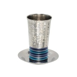 Yair Emanuel Kiddush Cup Set Hammered Sta... | Kiddush Cups by Emanuel