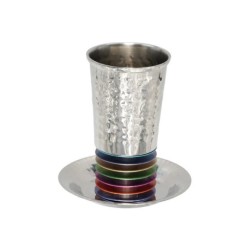 Yair Emanuel Kiddush Cup Set Hammered Sta... | Kiddush Cups by Emanuel