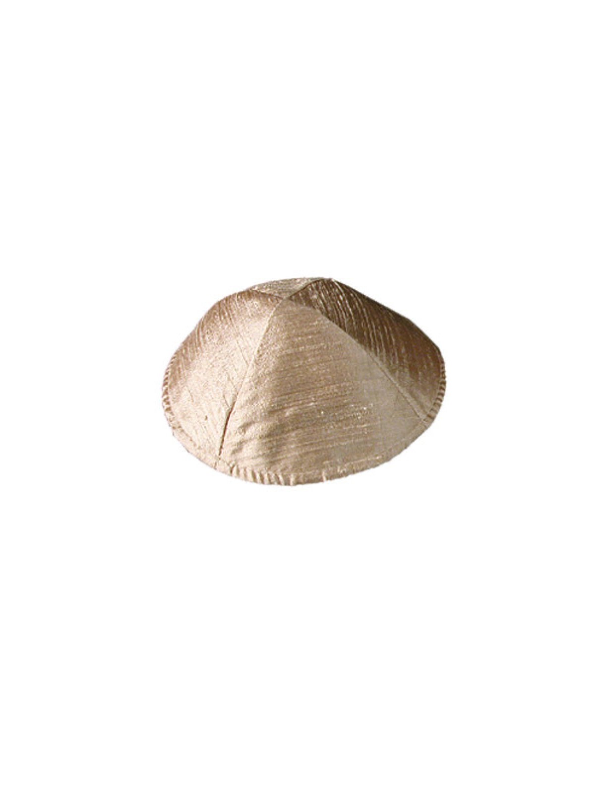 Yair Emanuel Basic Raw Silk Kippah Gold Tan | Kippot & Hats by Emanuel