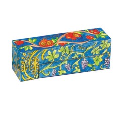 Yair Emanuel Hand Painted Wood Compact Hanukkah ... | Hanukkah Menorah