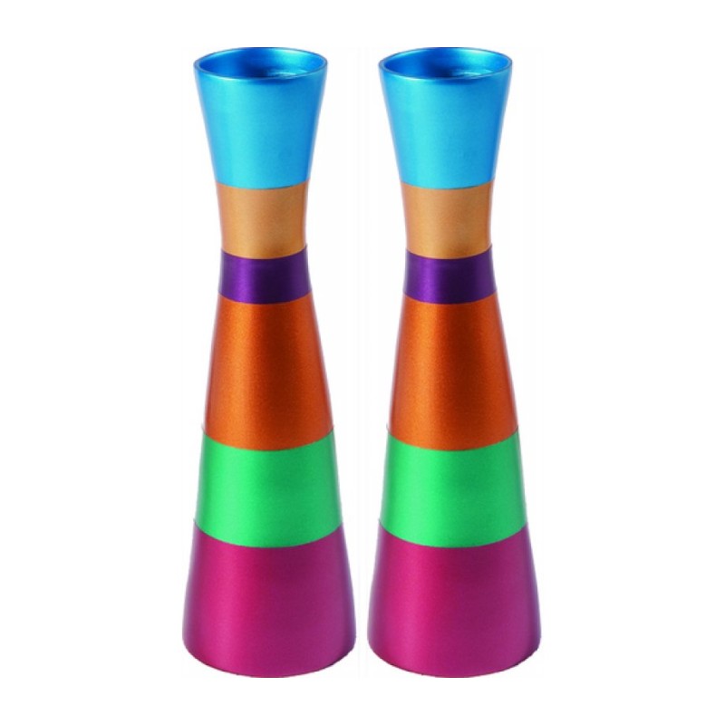 Yair Emanuel Anodized Aluminum Slender Shabbat Candl... | Candlesticks