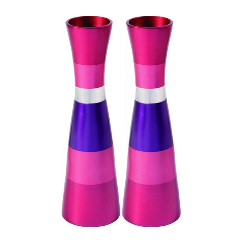 Yair Emanuel Anodized Aluminum Slender Shabbat Candl... | Candlesticks