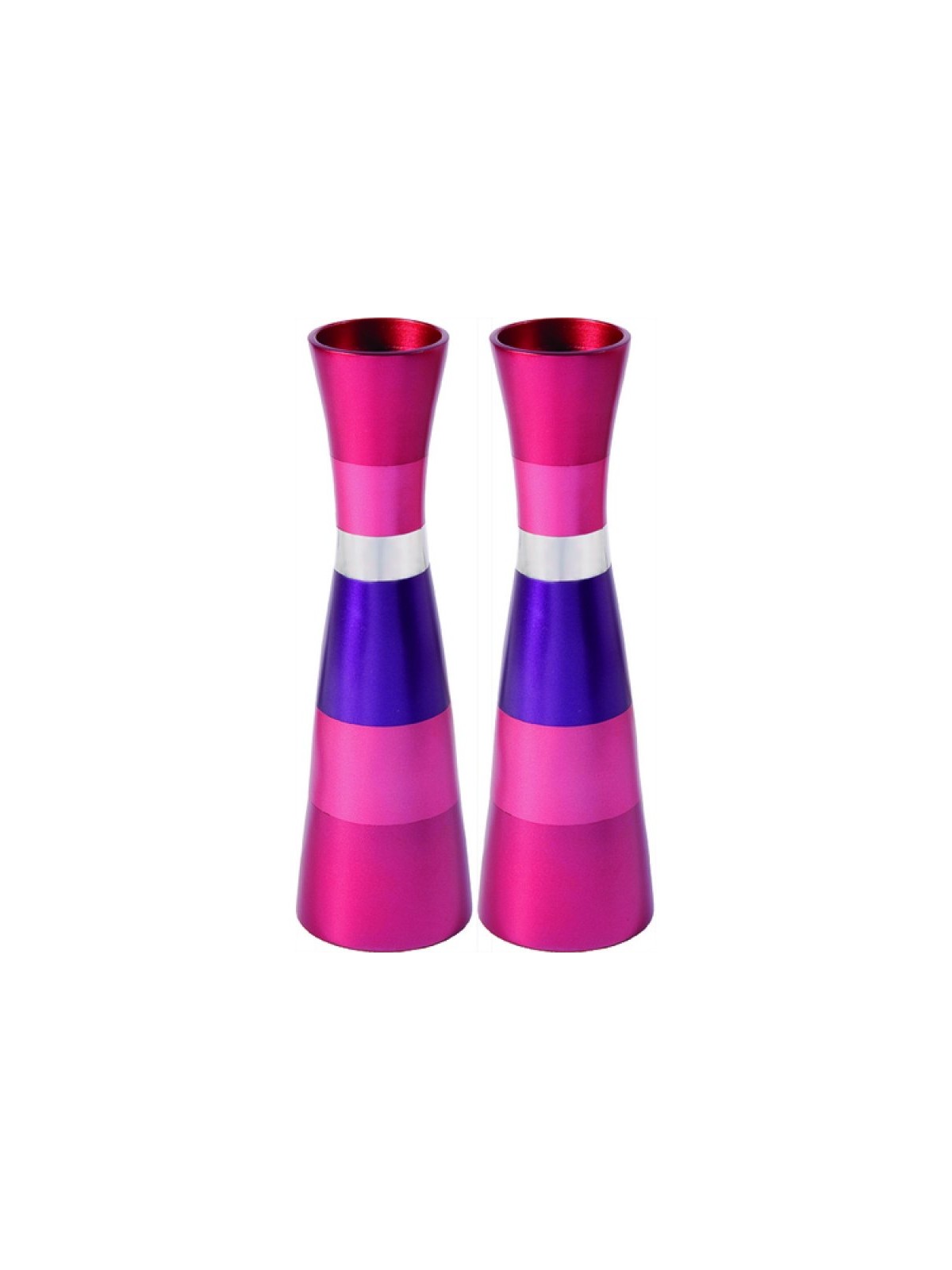 Yair Emanuel Anodized Aluminum Slender Shabbat Candl... | Candlesticks