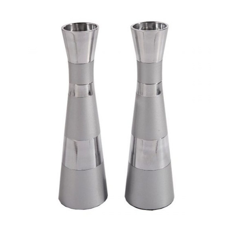 Yair Emanuel Anodized Aluminum Slender Shabbat Candl... | Candlesticks